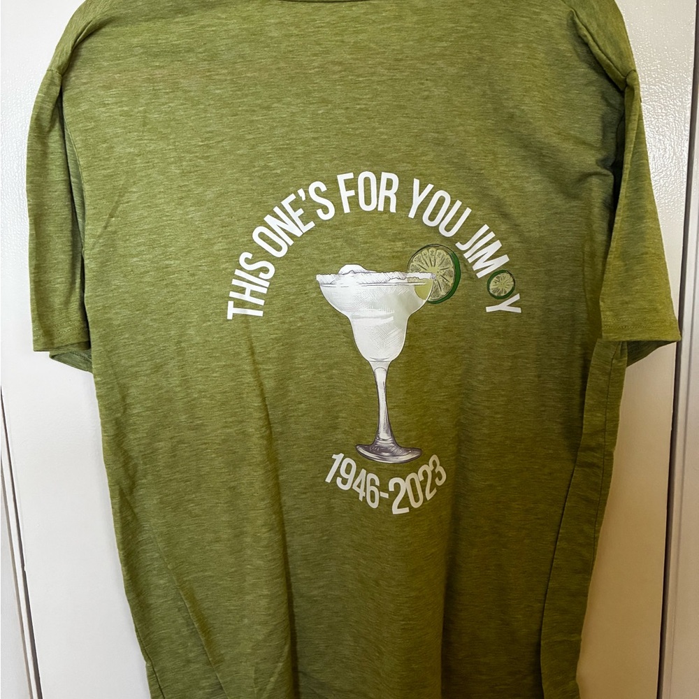 Green Graphic T-Shirt with Margarita Design